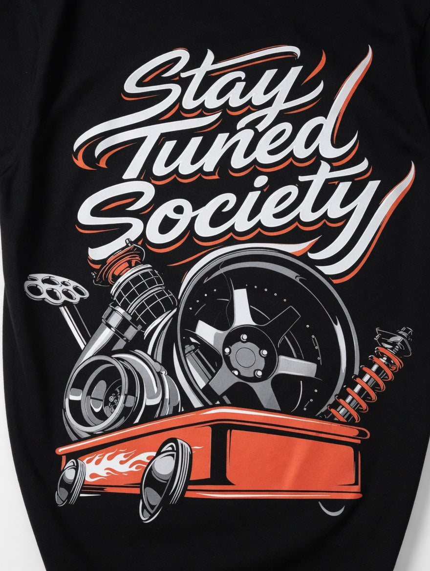 Stay Tuned Society Parts Wagon Tee
