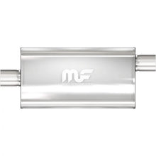 Stainless Muffler 3in Center In / Offset Out