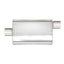 Stainless Muffler 3in Center In / Offset Out