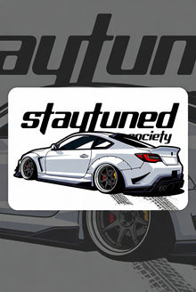 White BRZ Sticker